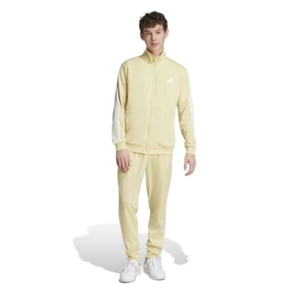 adidas Sportswear Basic 3-Stripes Tricot Track Suit Σετ Φόρμας Γυαλιστερό Κίτρινο Ανοιχτό