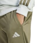 adidas Sportswear Basic 3-Stripes French Terry Track Suit Ανδρικό Σετ Φόρμας Βεραμάν / Λαδί