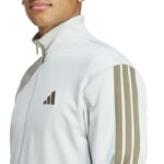 adidas Sportswear Basic 3-Stripes French Terry Track Suit Ανδρικό Σετ Φόρμας Βεραμάν / Λαδί