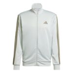 adidas Sportswear Basic 3-Stripes French Terry Track Suit Ανδρικό Σετ Φόρμας Βεραμάν / Λαδί