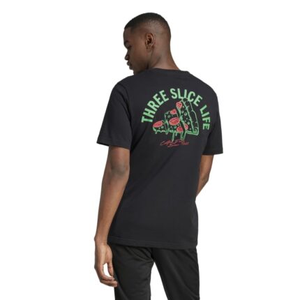 adidas Lounge Pizza Graphic Tee Ανδρικό Κοντομάνικο Μαύρο