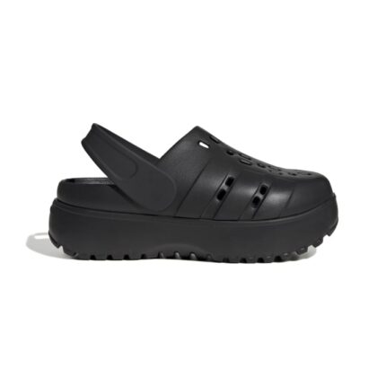adidas Adilette Platform Clogs Γυναικεία Σαμπό Μαύρα