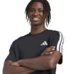 adidas 3-Stripes Tee Ανδρικό Κοντομάνικο Μαύρο