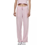 Body Action Beach Wide-Leg Pants Pink Ice Παντελόνι Πετσετέ Ροζ