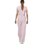 Body Action Beach Wide-Leg Pants Pink Ice Παντελόνι Πετσετέ Ροζ