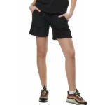 Body Action Beach High Waist Shorts Black Γυναικεία Βερμούδα Σορτς Μαύρη