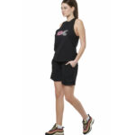 Body Action Beach High Waist Shorts Black Γυναικεία Βερμούδα Σορτς Μαύρη
