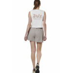 Body Action Natural Dye Slub Beach Shorts Clouds Grey Γυναικείο Σορτς Μπεζ