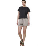 Body Action Natural Dye Slub Beach Shorts Clouds Grey Γυναικείο Σορτς Μπεζ