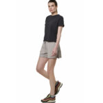 Body Action Natural Dye Slub Beach Shorts Clouds Grey Γυναικείο Σορτς Μπεζ