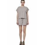 Body Action Natural Dye Slub Beach Shorts Clouds Grey Γυναικείο Σορτς Μπεζ