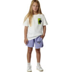 Body Action Natural Dye Shorts Lavender Blue Παιδική Βερμούδα Μωβ