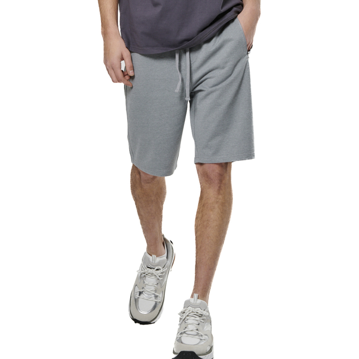 Body Action Essentials French Terry Shorts Silver Grey Ανδρική Βερμούδα Γκρι