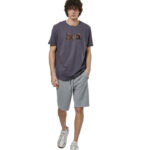 Body Action Essentials French Terry Shorts Silver Grey Ανδρική Βερμούδα Γκρι