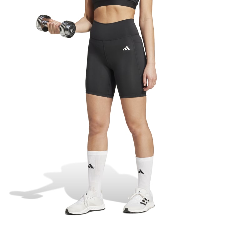 adidas Optime Essentials Stash Pocket 7-Inch Short Leggings Γυναικείο Ποδηλατικό Κολάν Μαύρο