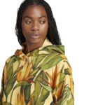 adidas x FARM Hoodie Γυναικείο Φούτερ με Κουκούλα Κίτρινη / Πράσινη