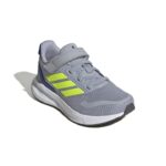 adidas Runfalcon 5 Shoes Kids Αθλητικά Παιδικά Παπούτσια Running με Σκρατς Γκρι / Κίτρινο / Μπλε