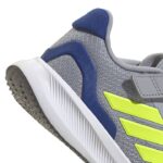 adidas Runfalcon 5 Shoes Kids Αθλητικά Παιδικά Παπούτσια Running με Σκρατς Γκρι / Κίτρινο / Μπλε