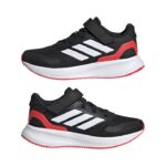 adidas Runfalcon 5 Shoes Kids Αθλητικά Παιδικά Παπούτσια Running με Σκρατς Μαύρα / Κόκκινα