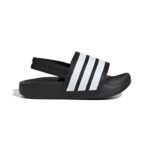 adidas Adilette Estrap Slides Kids Βρεφικά Πέδιλα / Παντόφλες με Λάστιχο Μαύρο