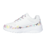 Skechers x JGoldcrown UNO Lite - Heart Daze Παιδικά Sneakers με Καρδιές Λευκά