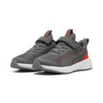 Puma Flyer 3 AC+ PS Παιδικά Παπούτσια Τρεξίματος Με Σκρατς Γκρι / Κόκκινα