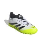adidas Predator Club Turf Boots Kids Παιδικά Παπούτσια Ποδοσφαίρου Λευκά/ Λαχανί