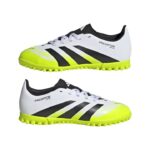 adidas Predator Club Turf Boots Kids Παιδικά Παπούτσια Ποδοσφαίρου Λευκά/ Λαχανί