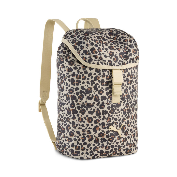 Puma Pop Small Backpack Γυναικείο Σακίδιο Πλάτης σε Λεοπάρ Σχέδιο