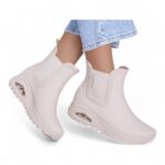 Skechers Uno Rugged - Dancing N The Rain Γυναικεία Μποτάκια Εκρού
