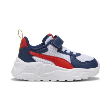 Puma Trinity Lite AC+ Inf Βρεφικά Sneakers Λευκά / Μπλε / Κόκκινα