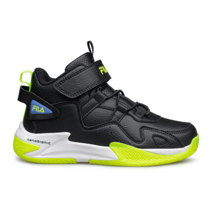 Fila Memory Pick 3 Nanobionic Παιδικά Μποτάκια Μαύρα με Λαχανί