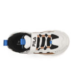 Fila Memory Spinel 3 V Παιδικά Sneakers με Σκρατς Λευκά με Μαύρο / Καφέ / Μπλε