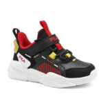 Fila Memory Dash 2 V Παιδικά Sneakers με Σκρατς Μαύρα με Κίτρινο / Κόκκινο