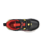 Fila Memory Dash 2 V Παιδικά Sneakers με Σκρατς Μαύρα με Κίτρινο / Κόκκινο