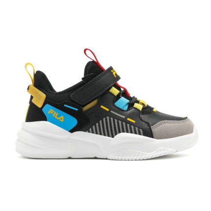Fila Memory Dash 2 V Παιδικά Sneakers με Σκρατς Μαύρα με Κίτρινο / Κόκκινο / Γαλάζιο / Γκρι