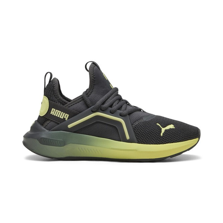 Puma Soft Enzo 5 Jr Παιδικό Παπούτσι Τρεξίματος Ανθρακί / Λαχανί