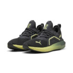 Puma Soft Enzo 5 Jr Παιδικό Παπούτσι Τρεξίματος Ανθρακί / Λαχανί