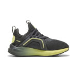 Puma Soft Enzo 5 AC PS Παιδικό Παπούτσι Τρεξίματος Ανθρακί / Λαχανί