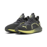 Puma Soft Enzo 5 AC PS Παιδικό Παπούτσι Τρεξίματος Ανθρακί / Λαχανί