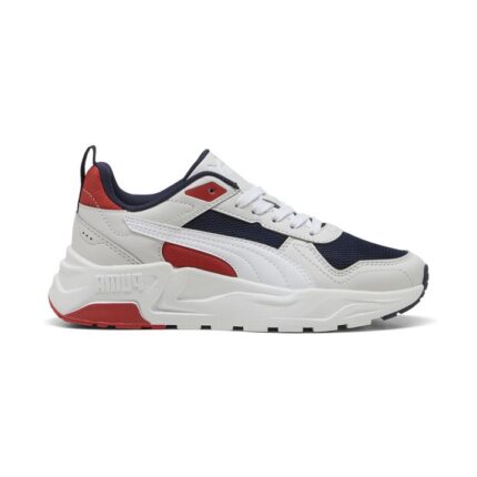 Puma Trinity 2 LT Jr Παιδικά Sneakers Λευκά / Μπλε / Κόκκινα