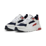 Puma Trinity 2 LT Jr Παιδικά Sneakers Λευκά / Μπλε / Κόκκινα