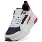 Puma Trinity 2 LT Jr Παιδικά Sneakers Λευκά / Μπλε / Κόκκινα