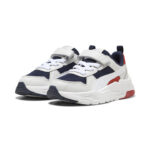 Puma Trinity 2 LT AC+PS Παιδικά Sneakers Με Σκρατς Λευκά / Μπλε / Κόκκινα