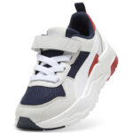 Puma Trinity 2 LT AC+PS Παιδικά Sneakers Με Σκρατς Λευκά / Μπλε / Κόκκινα