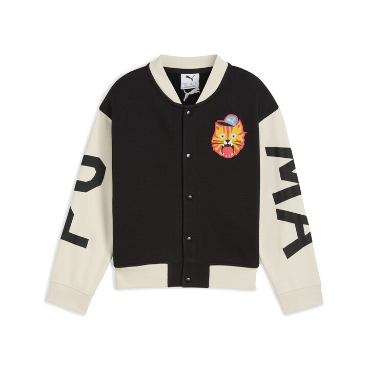 Puma Moody Cat Bomber PS Παιδική Ζακέτα Μαύρη / Λευκή