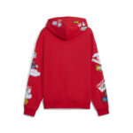 Puma Hooper Hotline Pullover Hooded Ανδρική Φούτερ Μπλούζα με Κουκούλα Κόκκινη