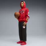 Puma Hooper Hotline Pullover Hooded Ανδρική Φούτερ Μπλούζα με Κουκούλα Κόκκινη