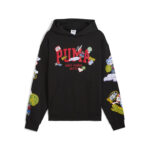 Puma Hooper Hotline Pullover Hooded Ανδρική Φούτερ Μπλούζα με Κουκούλα Μαύρη