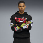 Puma Hooper Hotline Pullover Hooded Ανδρική Φούτερ Μπλούζα με Κουκούλα Μαύρη
